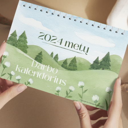 Skaitmeninis 2024 metų darbų kalendorius, PDF formatu