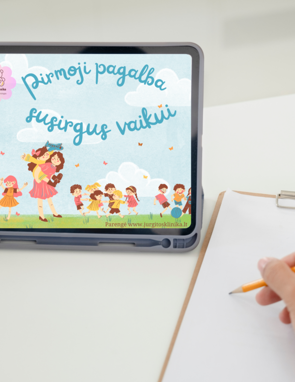 knygelė "Pirmoji pagalba susirgus vaikui"