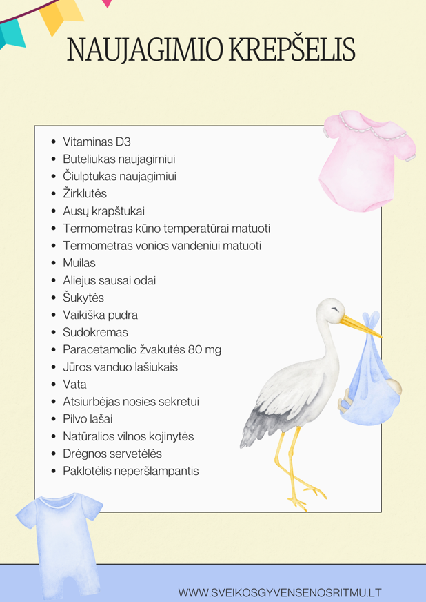 Naujagimio vaistinėlės sąrašas